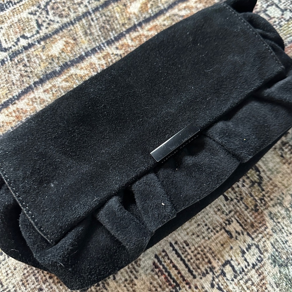LOEFFLER RANDALL Suede Ruffle Clutch/Shoulder Bag - Picture 2 of 4